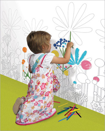 mazzy garden wallpaper for children