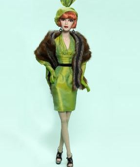 green collectible fashion doll