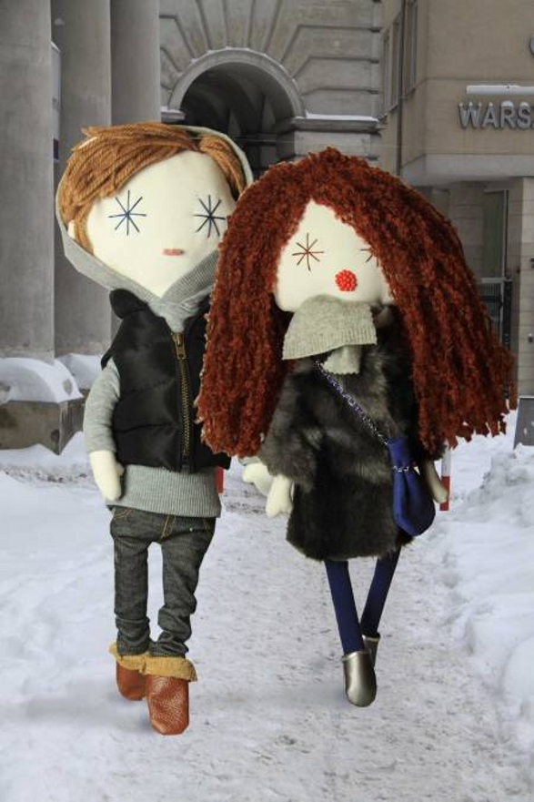 winter walk lalouska collectible doll