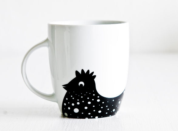 mug with a hen by colofolk