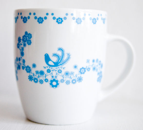 mugs finspired with folk art