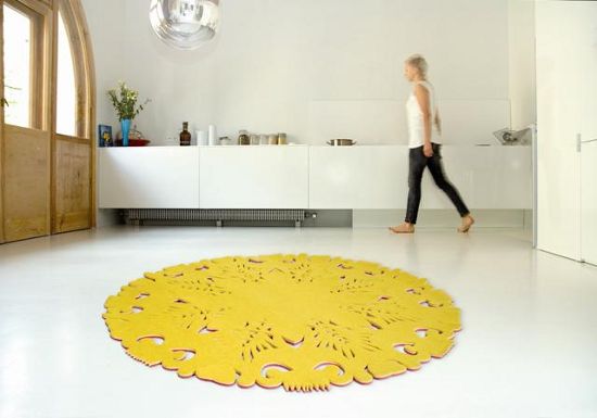 dia carpet inspired by paper cutting and folk art