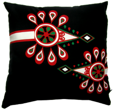 decorative pillow inspired by polish high mountain folk