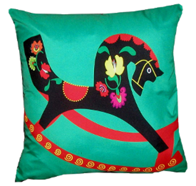 decorative pillow inspired by russian folk