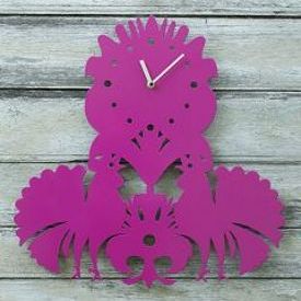 clock inspired by folk paper cuttings