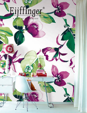 flower eijffinger wallpaper for living and dinning room
