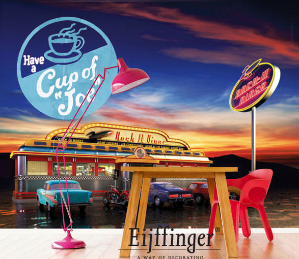 retro eijffinger wallpaper for dinning room and bar