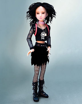 delilah noir punk collectible doll