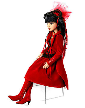 delilah noir red velvet collectible doll