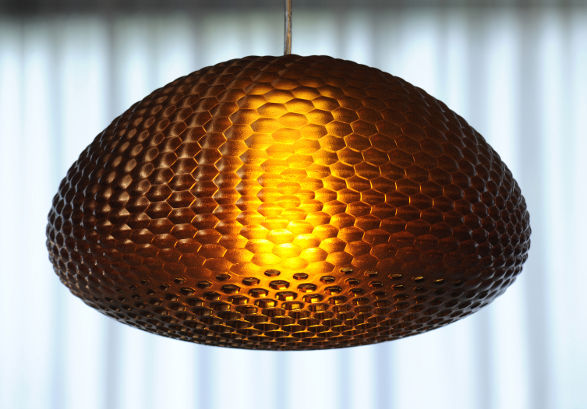 dragonfly.mgx pendant light by werteloberfell inspired by insects eyes