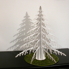 alpine tree for christmas by cardboard safari