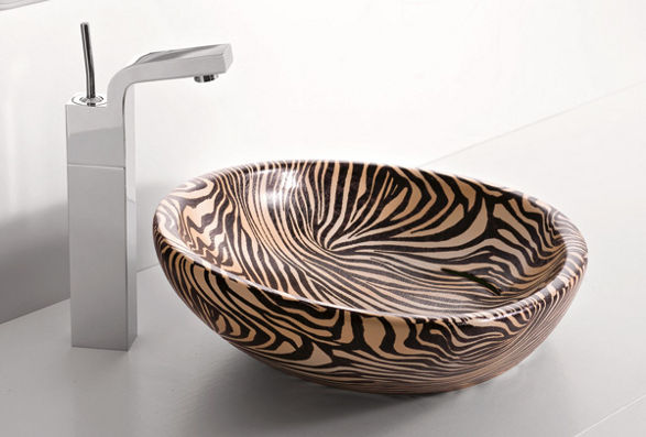 zebra wash basin