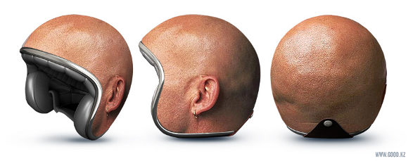 bold head motorcycle helmet by good