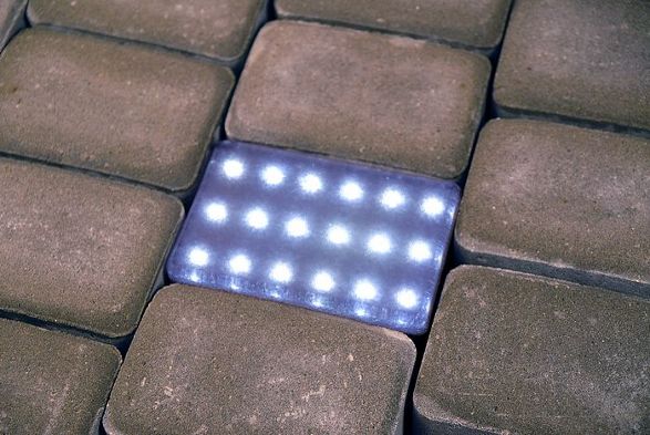 bruklux illuminant cobblestone for outdoor illumination