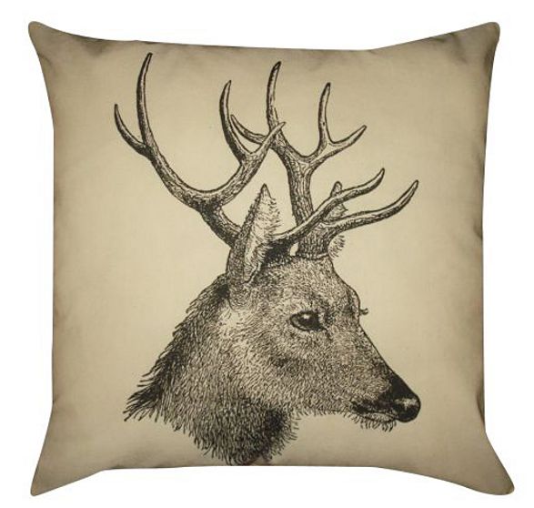 pillow deer inspired by forest