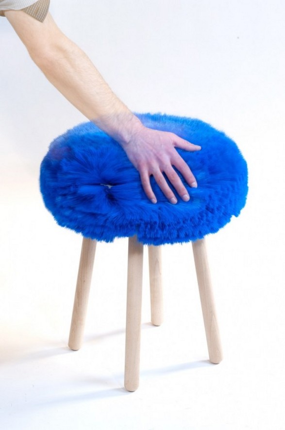 papa stool inspired by shoe brush cleaner