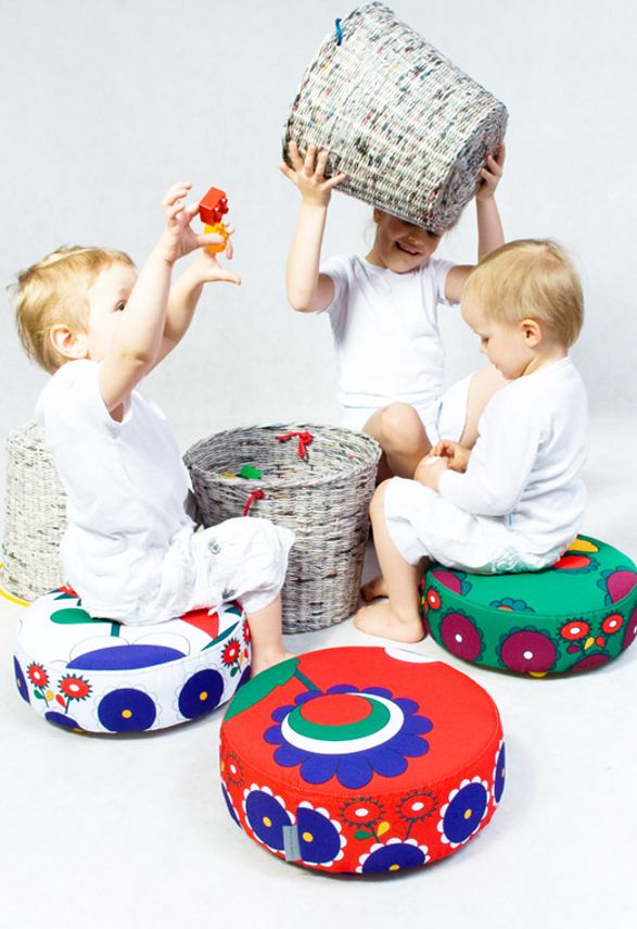 pleciak storage stool for children