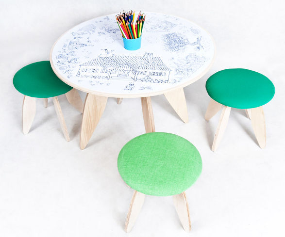 protein design recik table and stool for kids