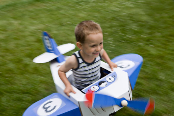 cardboard aeroplane