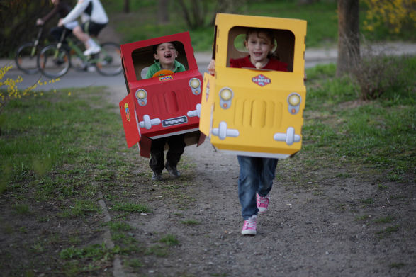 cardboard cars