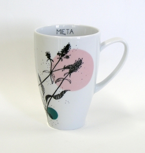 peppermint tea mug herbal collection for kristoff fine porcelain