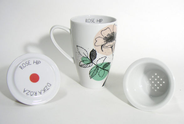 rose hip rea mug from herbal collection 