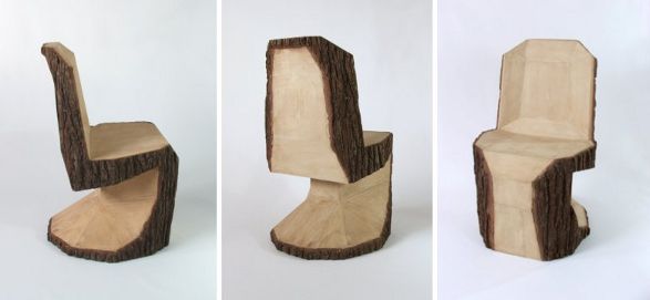 wooden panton chair by peter jakubik