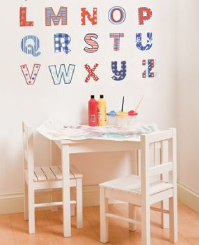 abc wall stickers for child's room