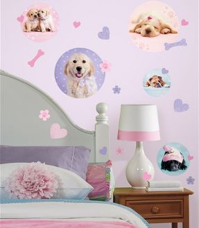 puppies spots wall stickers for kid's room