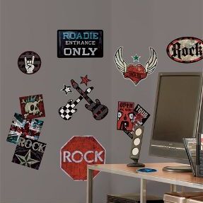 rock and roll wall stickers for kid's room