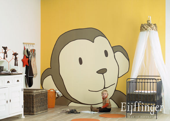 monkey business wallpaper for kids room