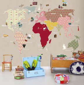 whole wide world wallpaper for kids room