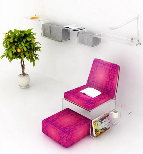 new generation collection of contemporary furnishing for home and office made of plexi 