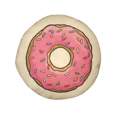 funny donut pillow
